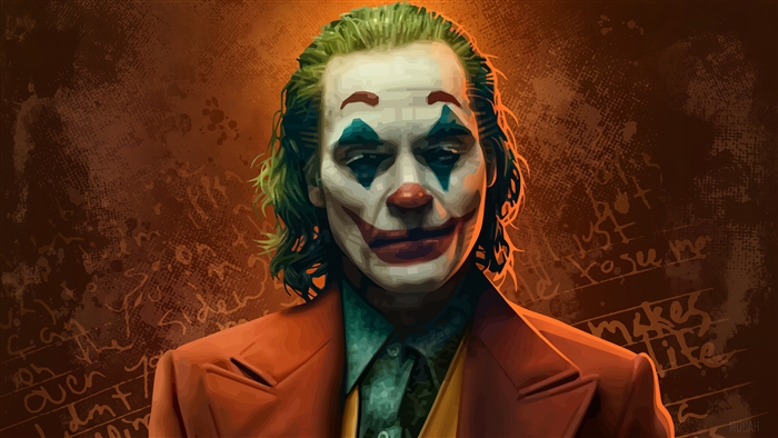 Joker in Orange Theme 4K