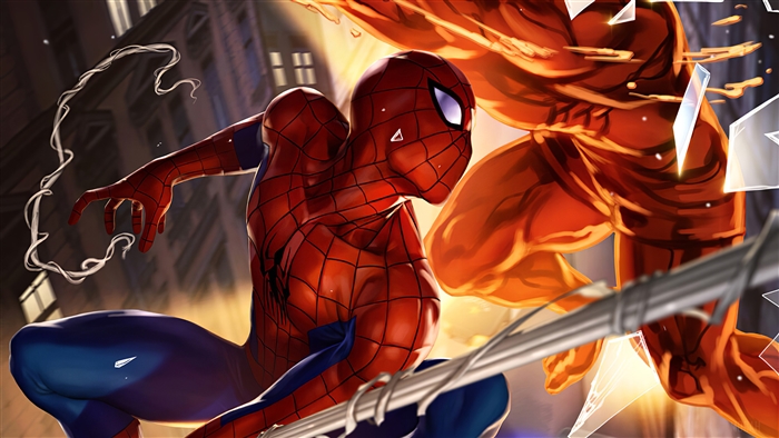 Spider-Man fighting Carnage in 4K