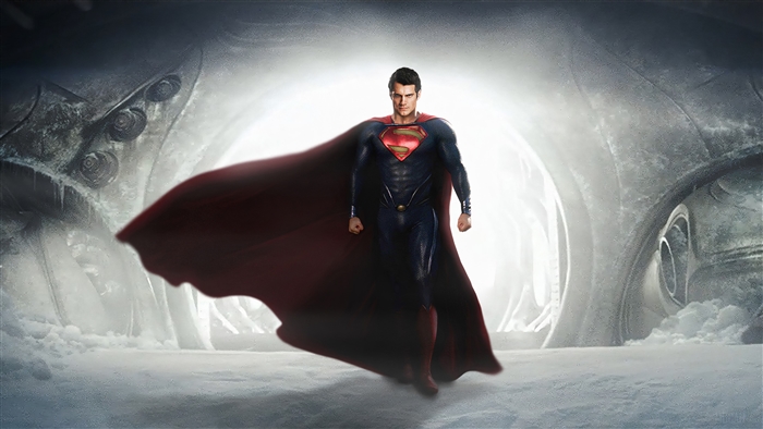 Superman in a frozen cave 4K
