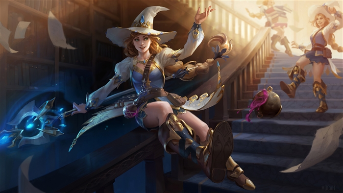 The Morrigan from Smite Charm Caster 4K