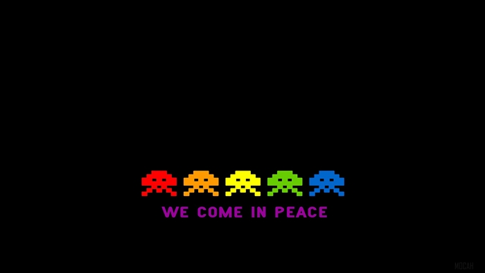 Space Invaders We Come in Peace 4K