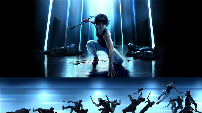 Faith Connors from Mirrors Edge Catalyst in combat 4K