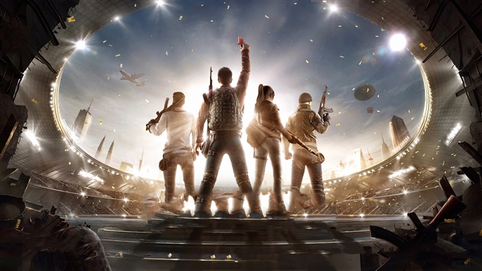 PUBG 4K stadium victory celebration