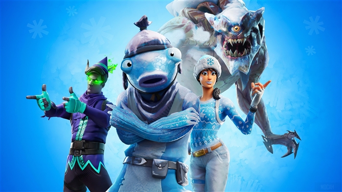 Fortnite Winter characters 4K