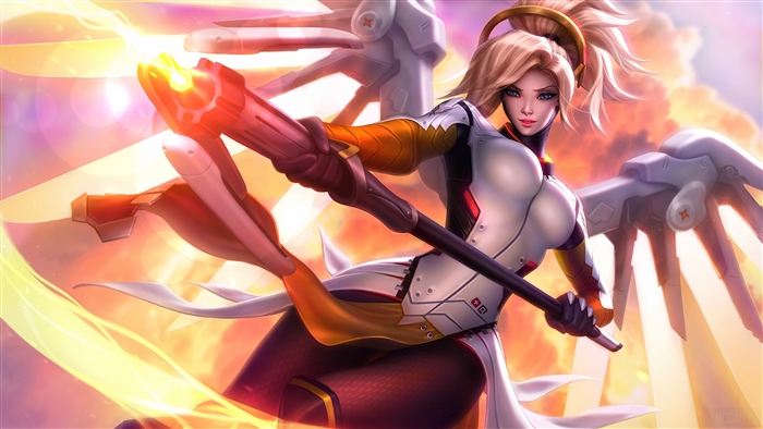 Mercy from Overwatch 4K