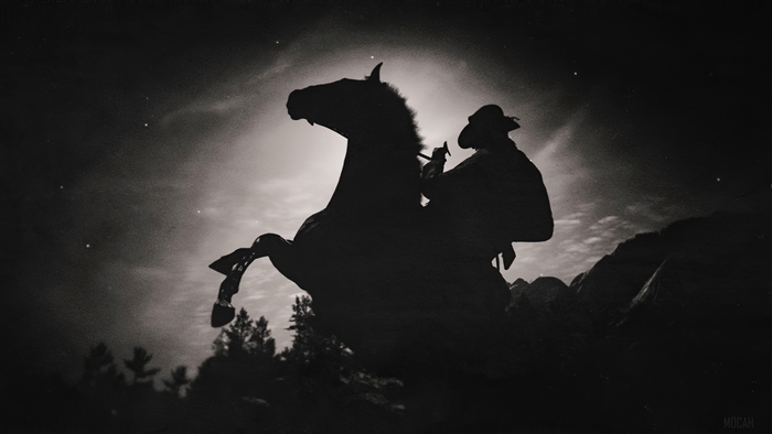 Red Dead Redemption 2 Rider on Rearing Horse 4K
