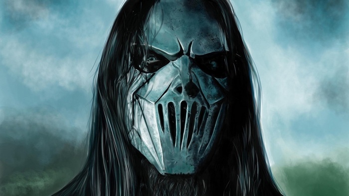 Mick Thomson from Slipknot wearing a mask