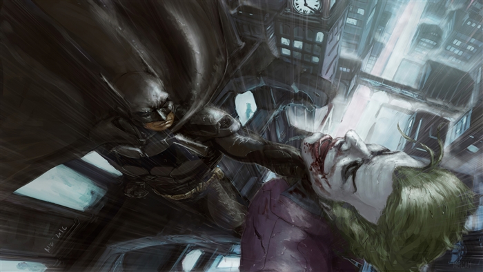 Batman vs Joker Art