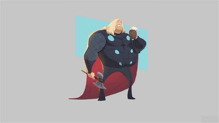 Fat Thor from Marvel Minimal 4K