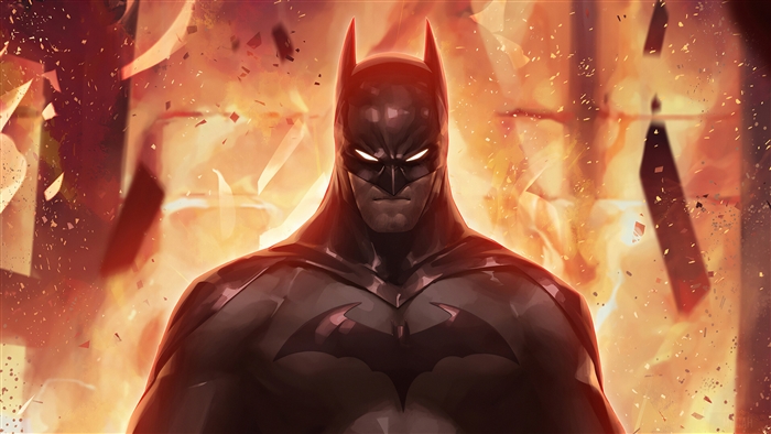 Batman In Fire