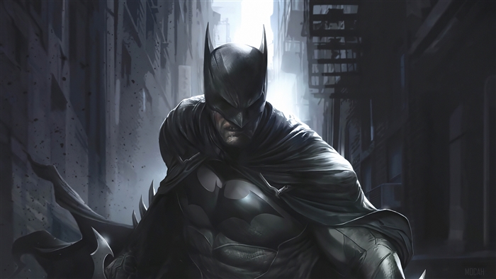 Batman in a dark alleyway 4K