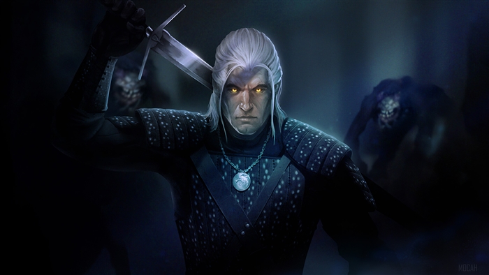 Geralt of Rivia from The Witcher Art 4K