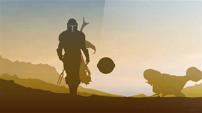 The Mandalorian and Grogu from Star Wars 4K