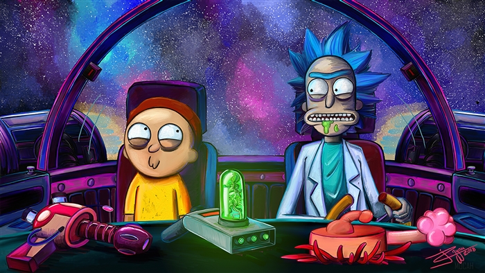 Rick and Morty Space Adventure 4K