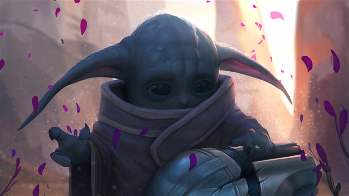 Baby Yoda from The Mandalorian 4K