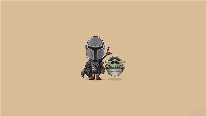 The Mandalorian and Grogu Minimalist 4K