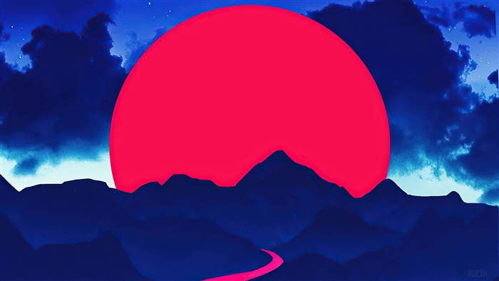 Retro Lake Art
