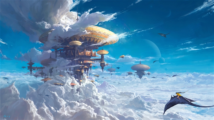 City In Clouds