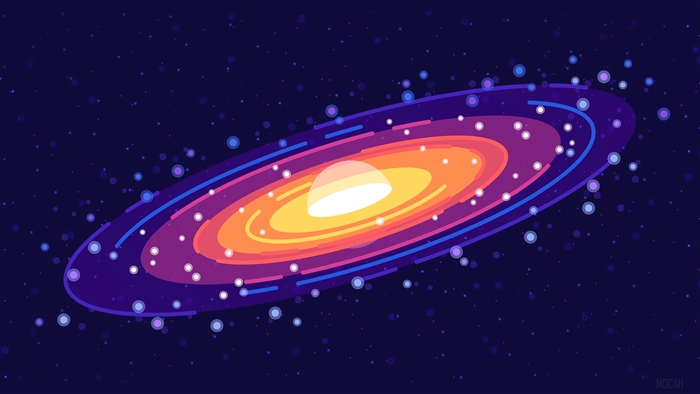 Minimalist Galaxy Art 4K