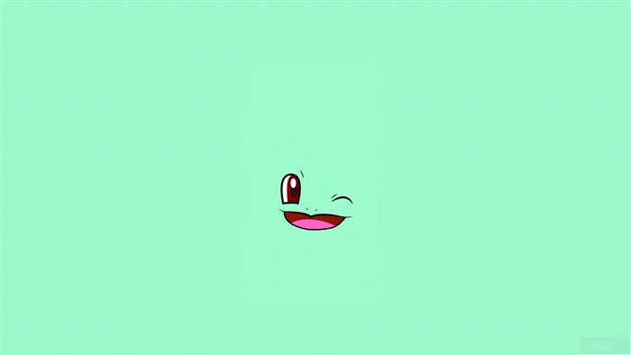Squirtle from Pokemon Minimal 4K