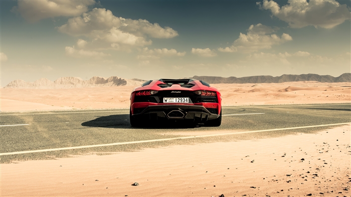 Lamborghini Aventador S Roadster 2020 Rear View
