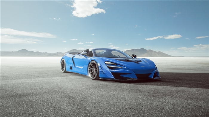 Blue Novitec McLaren 720S Spider N Largo 4K