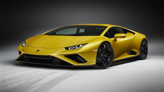 Yellow Lamborghini Huracan EVO RWD 2020 Front 4K