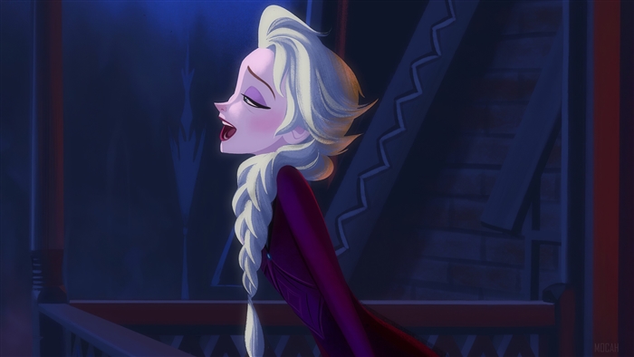 Elsa from Frozen 2 singing
