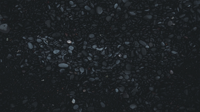 Black Stones Piles 4K