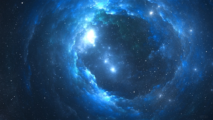 Blue Nebula with Stars 4K
