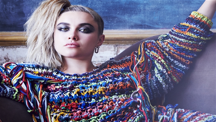 Florence Pugh in Glamour UK 4K