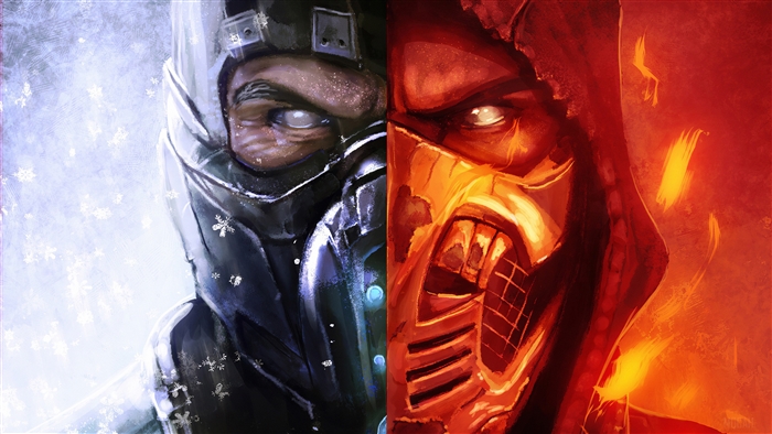Sub Zero and Scorpion from Mortal Kombat X 4K