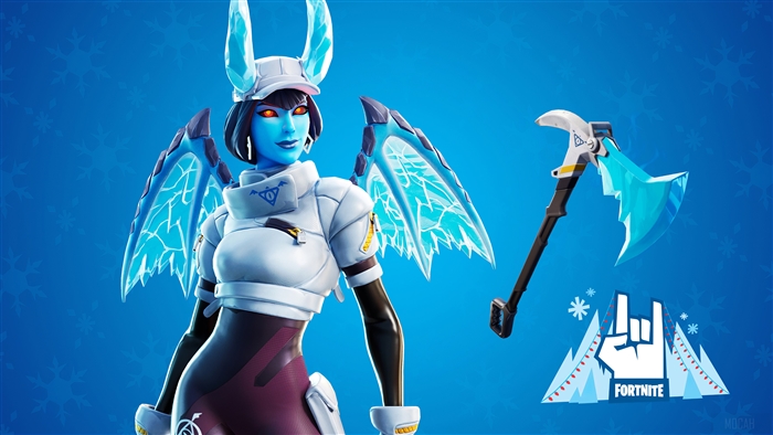Shiver from Fortnite with Frost Blade Pickaxe 4K