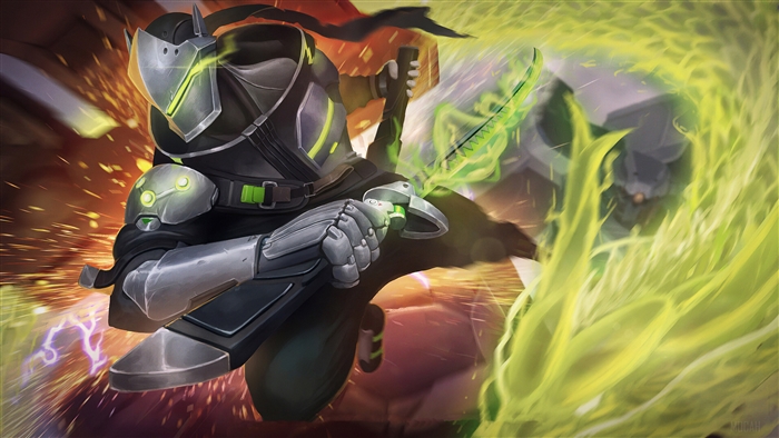 Genji from Overwatch 4K