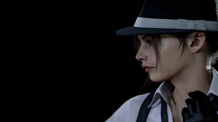 Claire Redfield from Resident Evil in True Detective style 4K