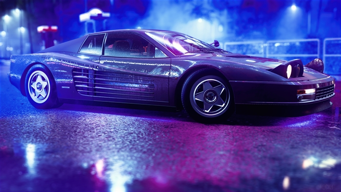 Ferrari Testarossa from Need for Speed Heat 4K