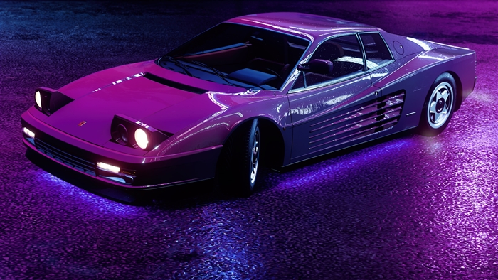 Ferrari Testarossa in NFS Heat 4K