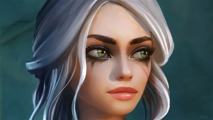 Ciri from The Witcher 3 Art 4K
