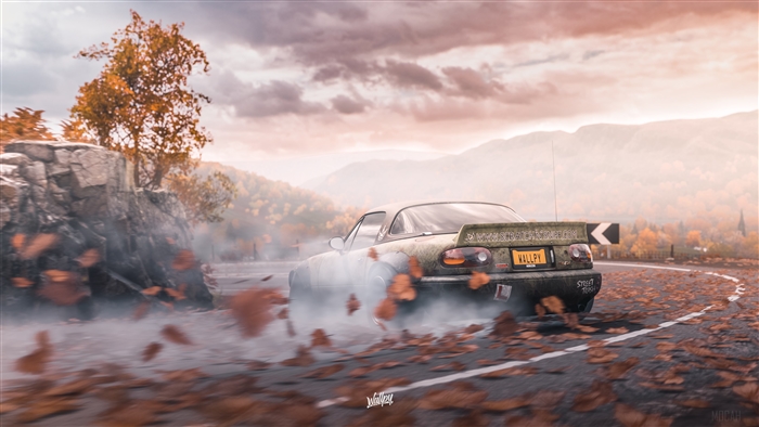 Mazda MX-5 drifting in Forza Horizon 4