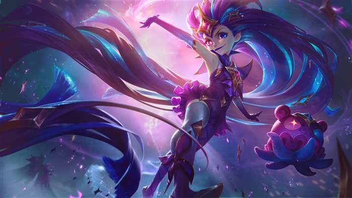 Star Guardian Zoe from League of Legends 4K