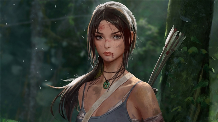 Lara Croft from Tomb Raider Fan Art 4K
