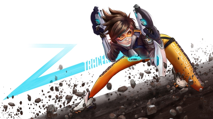Tracer from Overwatch 4K