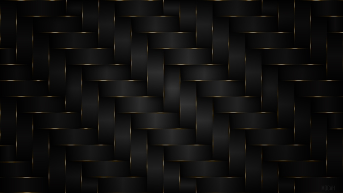 Elegant Dark Gold Weave Pattern 4K