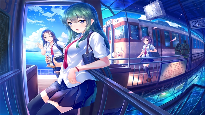 Anime Subway Girls 4K