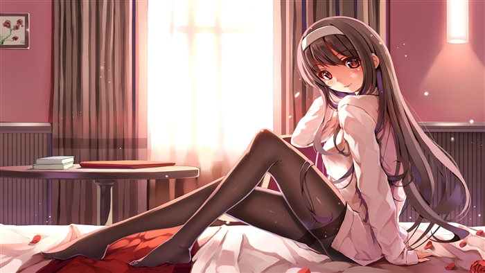 Anime Girl with Big Eyes in 4K