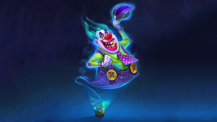 Ghost Clown Emerging from a Jack-in-the-Box 4K