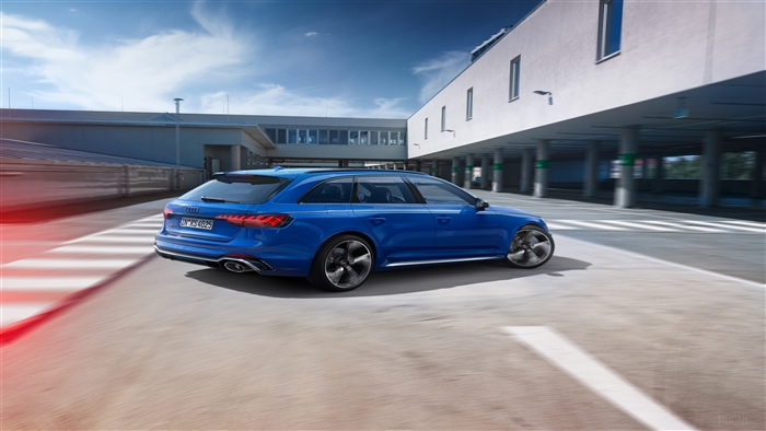 Blue Audi RS 4 Avant 25 Years Of RS 4k