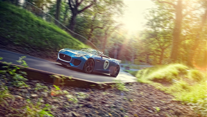 Blue 2020 Jaguar Project 7 4K