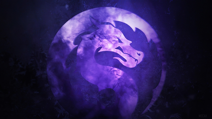 Mortal Kombat Sub Zero Dragon Logo 4K