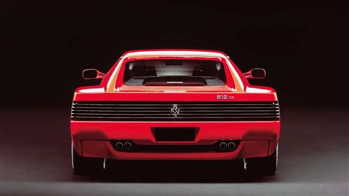Red Ferrari 512 TR 4K